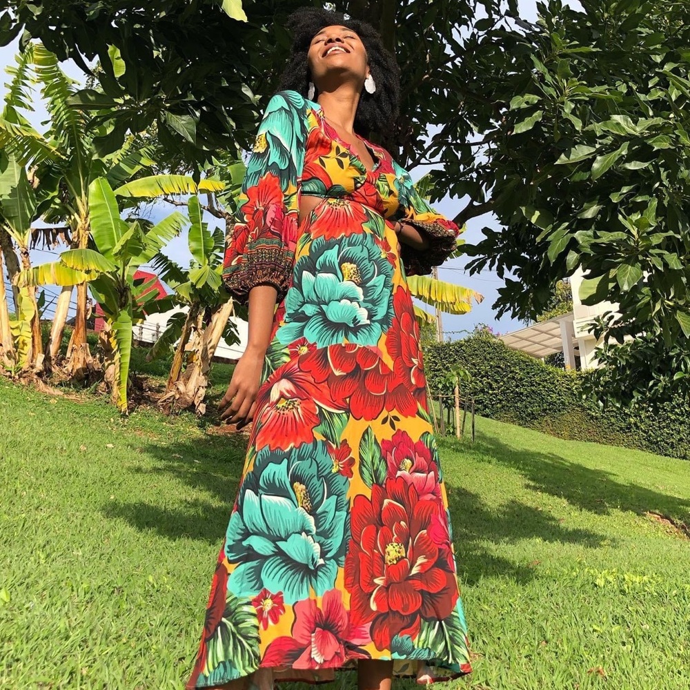 Farm Rio Inverno de Chita Maxi Dress